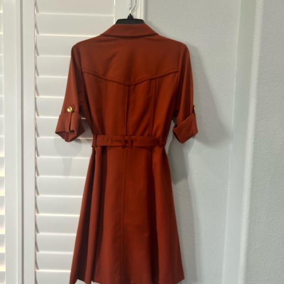 Sharagano Women's Belted Shirtdress with Short Roll Tab
Sleeves - Picture 7 of 7